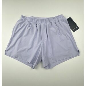 Lululemon Men's Run Crew Ripstop Lined 6" Shorts Lavender Frost Size L NWT